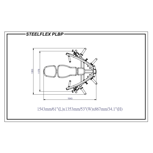 Steelflex Plate Load Isolateral Flachbank - Hantelbank PLBP Detail2