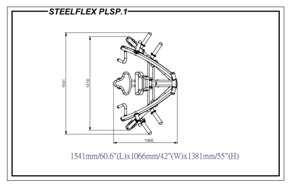Steelflex Plate Load Isolateral Schulterpresse PLSP Deail2